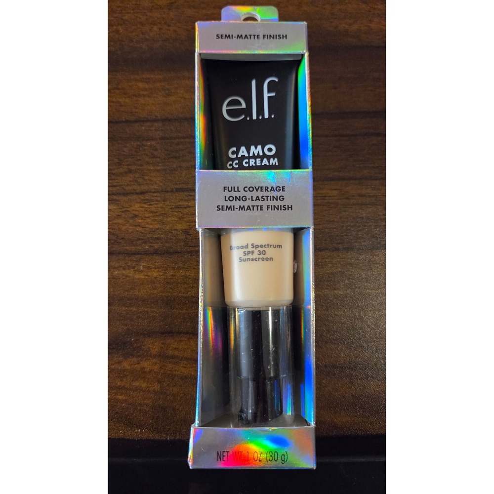 ELF Camo CC Cream Fair 120 N Neutral SPF 30 Full Coverage Foundation 1oz New
